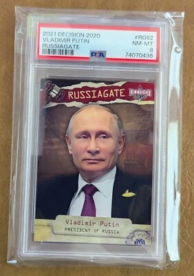 Decision 2020 VLADIMIR PUTIN RUSSIAGATE RG62 PSA 8 - Image 1 of 2