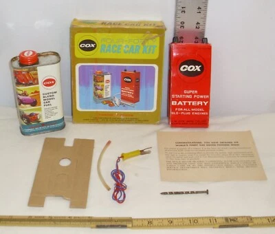 COX FOUR FORTY TETHER RACE CAR ACCESSORY KIT BOXED 1970s - Image 1 of 4