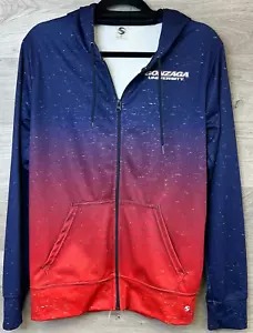 ProSphere Gonzaga Bulldogs Jacket Mens Small Blue Red Full Zip Hoodie Sweater - Picture 1 of 10