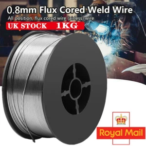 1KG-8KG Gasless Mild Mig Welding Wire Reel Spool Roll Cored No Gas 0.8MM E71T-GS - Picture 1 of 21