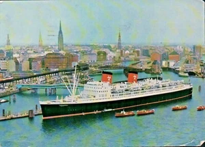 Error de matasellos - AÑO INVERTIDO - Southampton Paquebot HAMBURGO-ATLÁNTICO envío 1962 - Imagen 1 de 8
