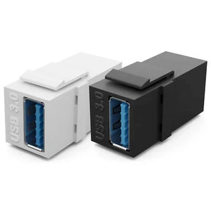 Keystone Modul USB 3.0 Buchse Adapter Jack Modular Verbinder Typ-A Kupplung Dose - Afbeelding 1 van 15