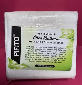 Pifito Burro di Karitè Sciogliere e Versare Sapone Base 1 libbra │ Premium 100% Glicer Naturale... - Foto 1 di 4