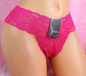 Exotic ALL LACE Sissy sheer cheeky sexy 6 Colors Hipster Thong panties sz L XL - Picture 1 of 5