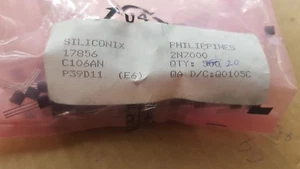 LOT OF 20 SILICONIX 2N7000 TRANSISTORS (U1.7B3)     - Picture 1 of 1