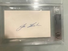 JOE NUXHALL 2020 HISTORIC AUTOGRAPHS CUT AUTO - BECKETT BAS