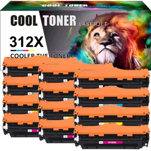 12PK CF380A Toner Cartridge Set for HP 312A LaserJet Pro MFP M476dn M476dw M476n - Picture 1 of 12