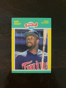 1989 Fleer Baseball MVP Kirby Puckett #32 Minnesota Twins - Picture 1 of 1