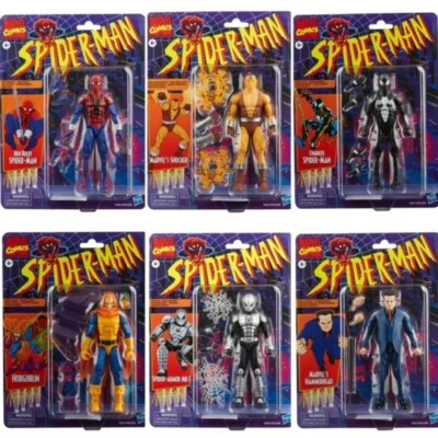 Marvel Legends 6" Spider-Man Vintage Wave 2 SET OF 6 - Image 1 of 2
