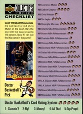 1996-97 Collector's Choice Basketball #200 Robinson/Mullin Checklist 161-200