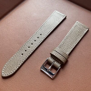 18 mm HODINKEE Taupe Epsom Leder Uhrenarmband Armband - Bild 1 von 5