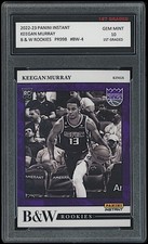 ✨2022-23 Keegan Murray Panini Instant 1st Graded 10 Black/White NBA Rookies Card