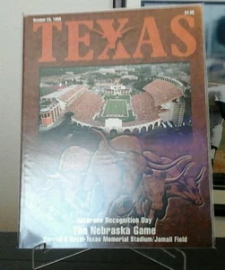1999 Texas Longhorns vs Nebraska Cornhuskers Football Program - Picture 1 of 1