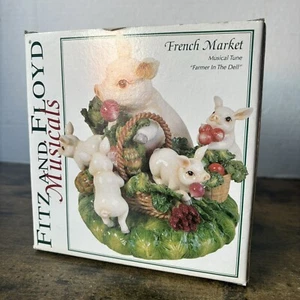 Vintage Fitz & Floyd Musicals - French Market Musical Tune “Farmer In The Dell” - Picture 1 of 9