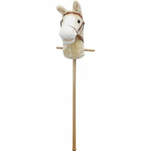 SpielMaus Holz Plüsch Steckenpferd mit Sound, weiß, 98 cm - Bild 1 von 1