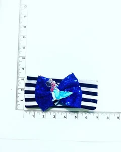 Handmade Hair Bows - Disney Princess - Princess & the Frog - Elastic Headband #1 - Picture 1 of 1