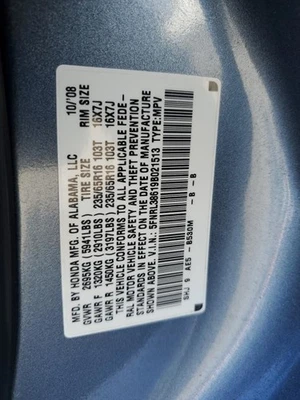 Chassis ECM Body Control BCM Left Hand Dash Fits 05-10 ODYSSEY 2566169 Foto 1 de 4