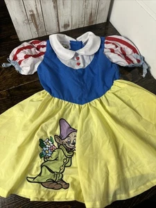 Vintage 90er Disney Figur Mode Schneewittchen Kleid & Dopey am Rock Größe 3t - Bild 1 von 9