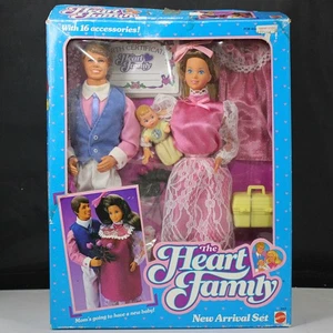 Juego de muñecas vintage 1985 The Heart Family recién llegada | Caja abierta - Imagen 1 de 5
