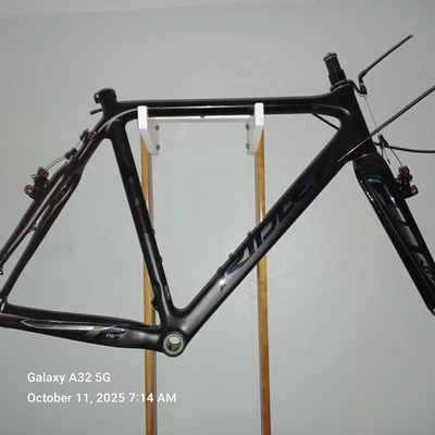 Ridley Carbon Cyclocross Frame and Fork. 58cm. X-Fire model Matte black ! - Image 1 of 4