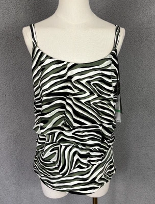 Camiseta Tankini CoCo WO Hombre Reef Aura Volantes Con Aros Multicolor 34D Nueva con Etiquetas. Foto 1 de 4