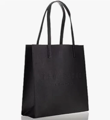 Auténtico bolso de mano Ted Baker London The ICON Soocon negro mediano de cuero sintético  Foto 1 de 4