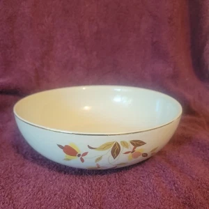 Hall Jewel 9" Salad / Serving Bowl, Autumn Leaf Pattern Mary Dunbar - Picture 1 of 6