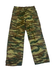 Pantalones de combate de camuflaje excedente del ejército lagarto griego W34 L28 - Imagen 1 de 2
