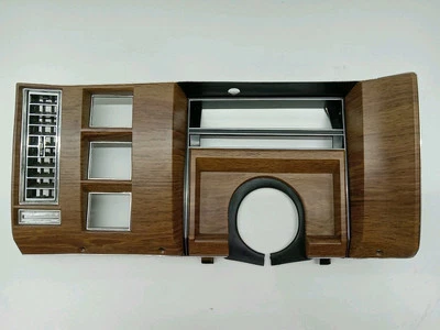 1980-1989 CADILLAC BROUGHAM DEVILLE FLEETWOOD RWD MOLDURA CLUSTER MEDIDOR DE GRÃO DE MADEIRA - Imagem 1 de 4