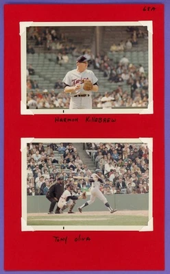 1968 Harmon Killebrew & Tony Oliva Minnesota Twins Original Photo Lot - Image 1 of 4