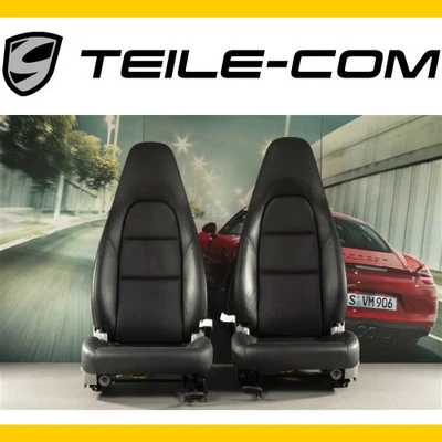 Asientos Porsche 911 991, regulables, calefacción, cuero negro, juego Foto 1 de 4