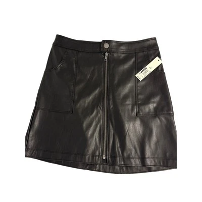 NOBO No Boundaries Faux Leather zip front utility Skirt NWT small 3-5 - Image 1 of 3
