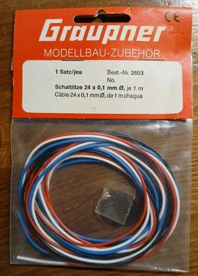 Graupner 3603 Schaltlitze 24x0.1mm 1m Neu/OVP  1 Pack - Bild 1 von 2