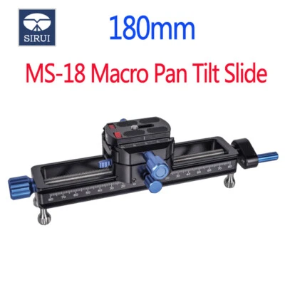 SIRUI MS18 MS-18 Quick Release Macro Focusing Rail Camera Slider 360° Rotating - Image 1 of 4