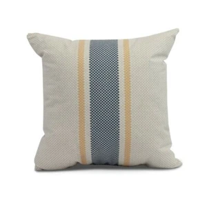 16"x16" Yellow Outdoor Decorative Pillow, Knife Edge Grain Sack, by Simply Daisy - Picture 1 of 8