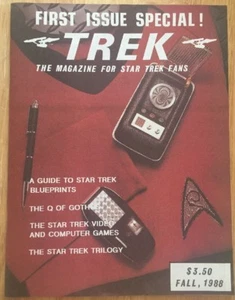 TREK The Magazine For StarTrek Fans First Issue Special  Fall 1988 Vintage - Picture 1 of 2