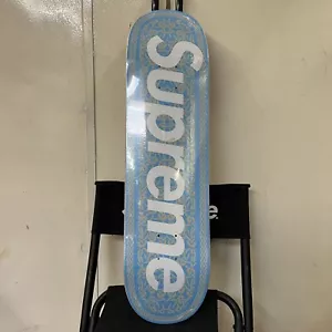 FW21 Supreme Celtic Knot Skateboard Deck Light Blue 2021 - Picture 1 of 6