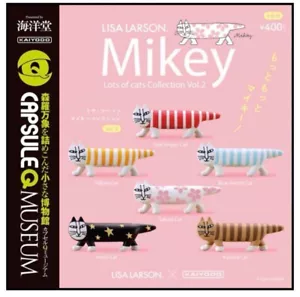 Lisa Larson Mikey Small Figurine Lots of Cats Collection Complete set of 6 Japan - Picture 1 of 8