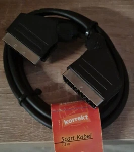 SCARTKABEL 21 polig voll belegt, S-VHS- fähig - 1.5 Meter - Bild 1 von 1