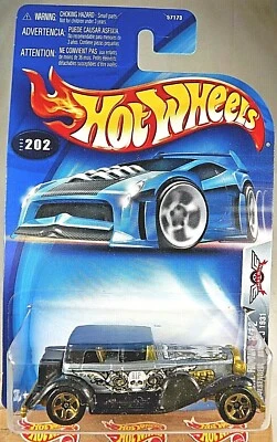 2003 Hot Wheels #202 Final Run 8/12 DUESENBERG MODEL J 1931 Black w/Gold 5 Spoke - Image 1 of 4