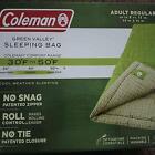 New Coleman Green Valley Sleeping Bag Adult Regular Comfort Range Cool Weather