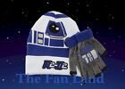 New Star Wars R2D2 Pom Stormtrooper Hat Beanie  Glove set