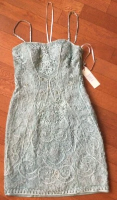 NWT Sue Wong Nocturne Beaded Sequin AntiAqua Embroidered Evening Formal Dress 8 - Изображение 1 из 4