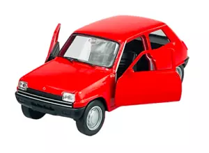 WELLY ANTIGUO TEMPORIZADOR RENAULT 5 ROJO 1:34 MODELO DE METAL FUNDIDO A PRESIÓN NUEVO EN CAJA - Imagen 1 de 6