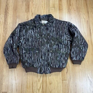 Vtg Cabelas Dry Plus Camo Full Zip Jacket Mens Sz Large Thinsulate Hunting USA - Picture 1 of 13