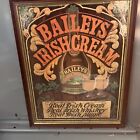 Vintage Baileys Irish Cream Sign No Glass Just Frame And Photo Back Repaired