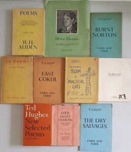 Collectable Poetry Bundle T.S. Eliot Edith Sitwell Dylan Thomas W.H. Auden KB408