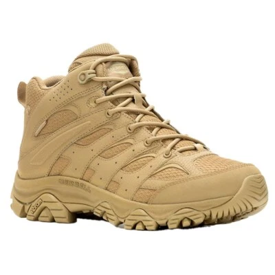 Merrell Men's Moab 3 Mid Tactical Waterproof Coyote Boot - Image 1 of 4