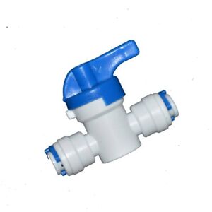 3/8"x3/8" In-line Ball Valve Quick Connect Shut Off for RO HMA water filters