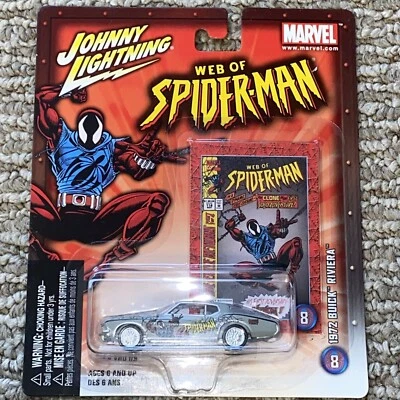 🔥White Lightning Johnny Lightning Web Of Spiderman 1972 Buick Riviera VHTF🔥 - Image 1 of 4